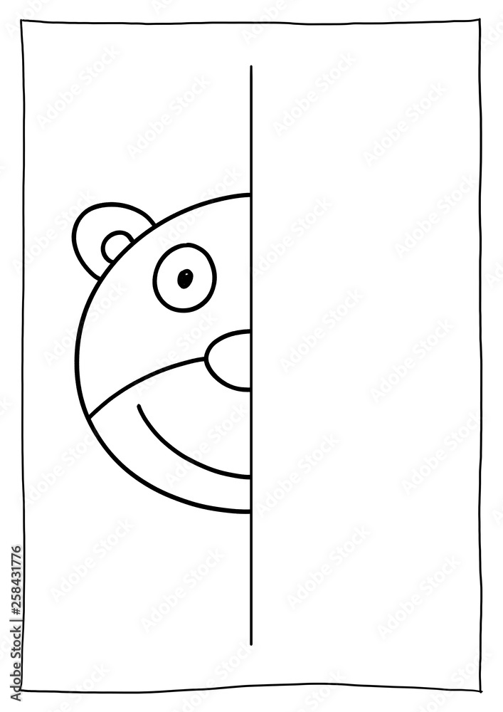 Spiegelbild malen Stock-Illustration | Adobe Stock