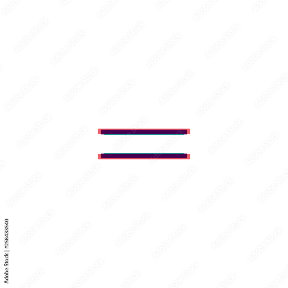 Equal icon design. Essential icon vector design Equal icon design. Essential icon vector design