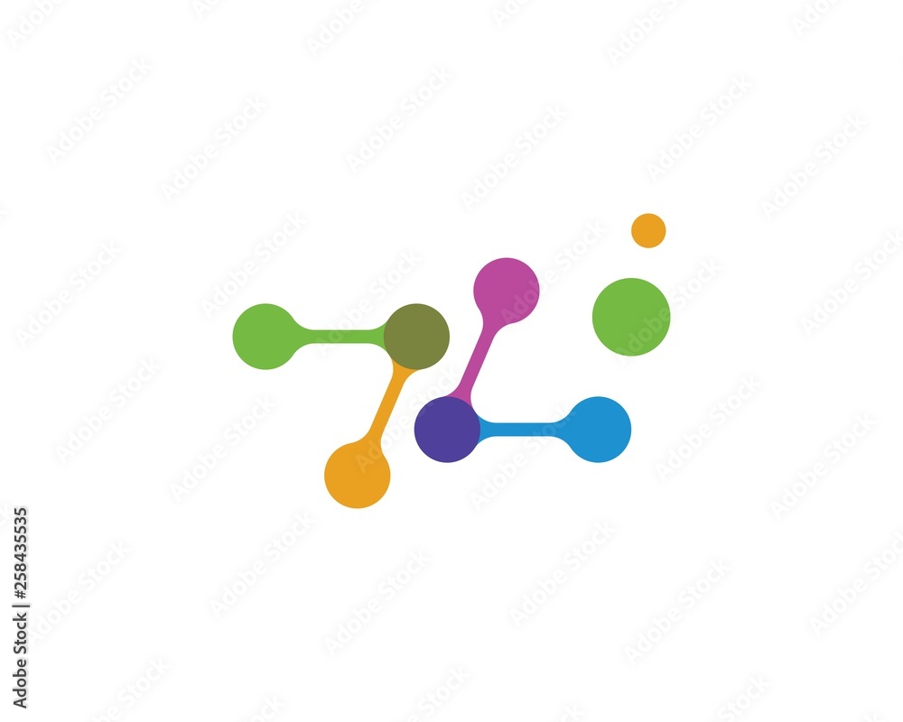 molecule logo vector illustration design molecule logo vector illustration design