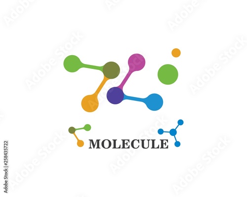 molecule logo vector illustration design