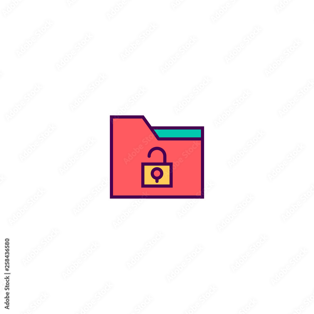Folder icon design. Essential icon vector design Folder icon design. Essential icon vector design