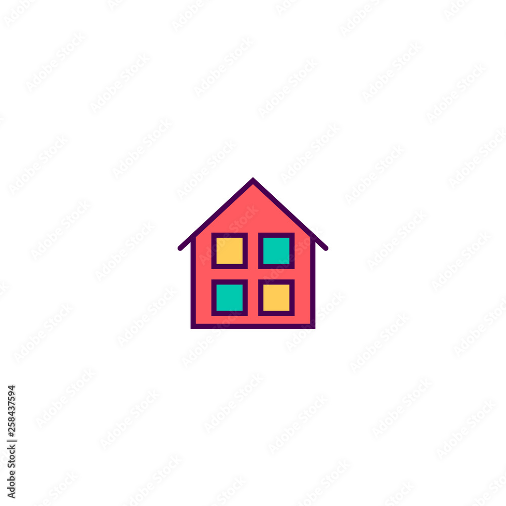 Home icon design. Essential icon vector design