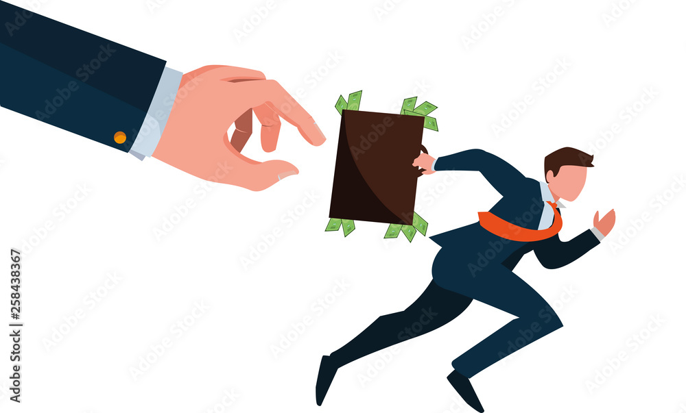 elegant businessman running avatar character elegant businessman running avatar character