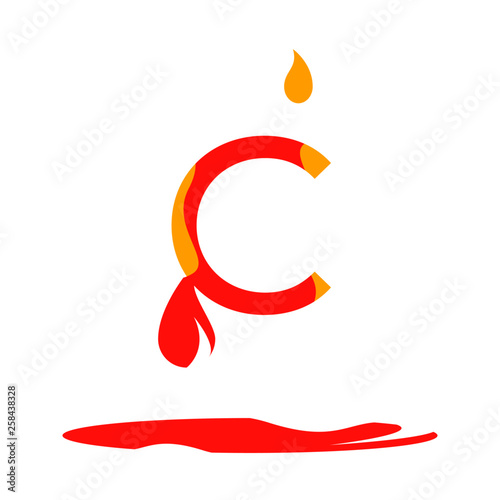 font_badge_art_liquid_blood_letters_numbers_ampersand_round_design_letters_red_orange