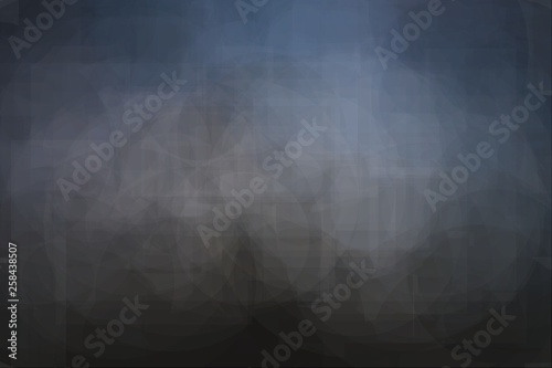 Blue gray abstract background with blurred geometric shapes.