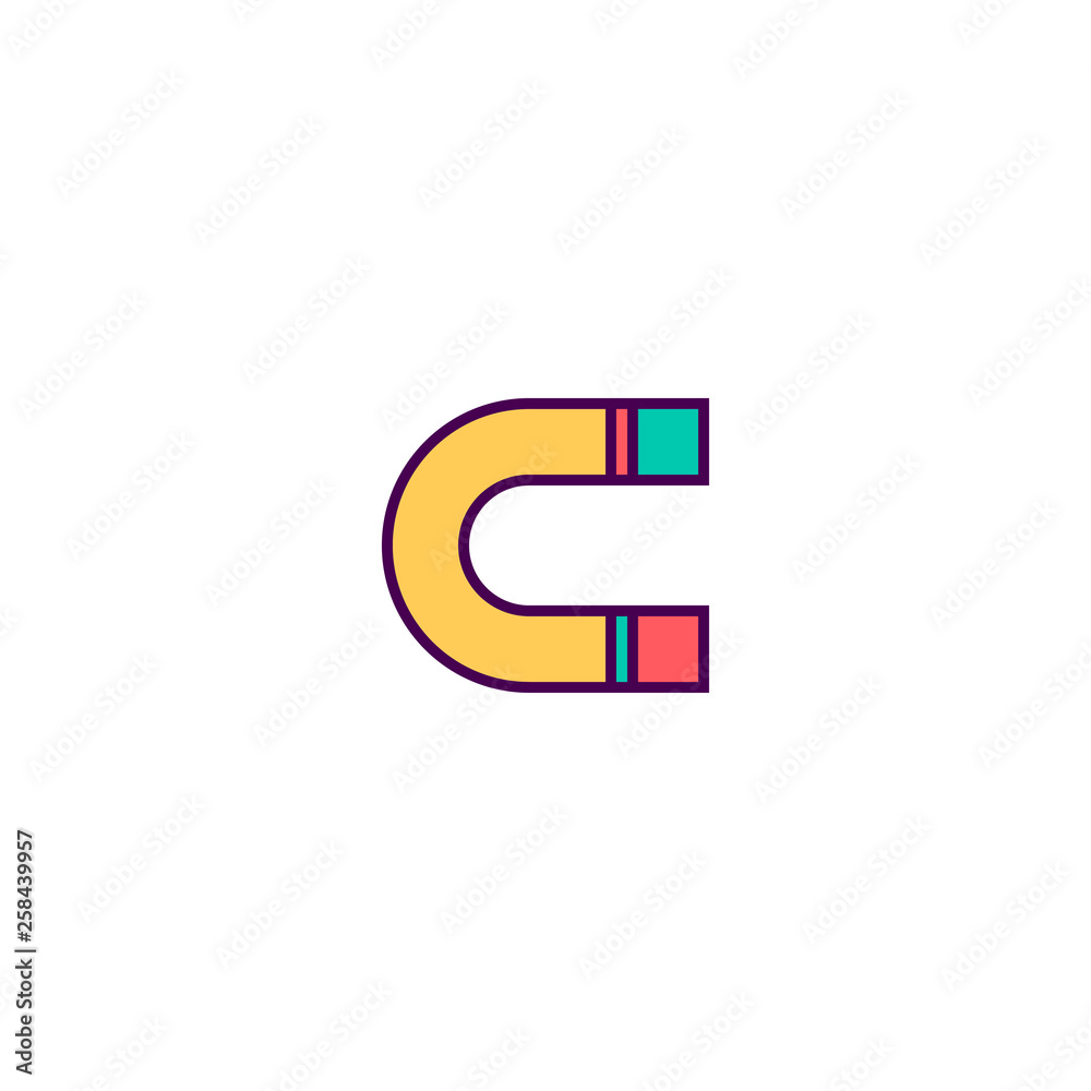Magnet icon design. Essential icon vector design Magnet icon design. Essential icon vector design