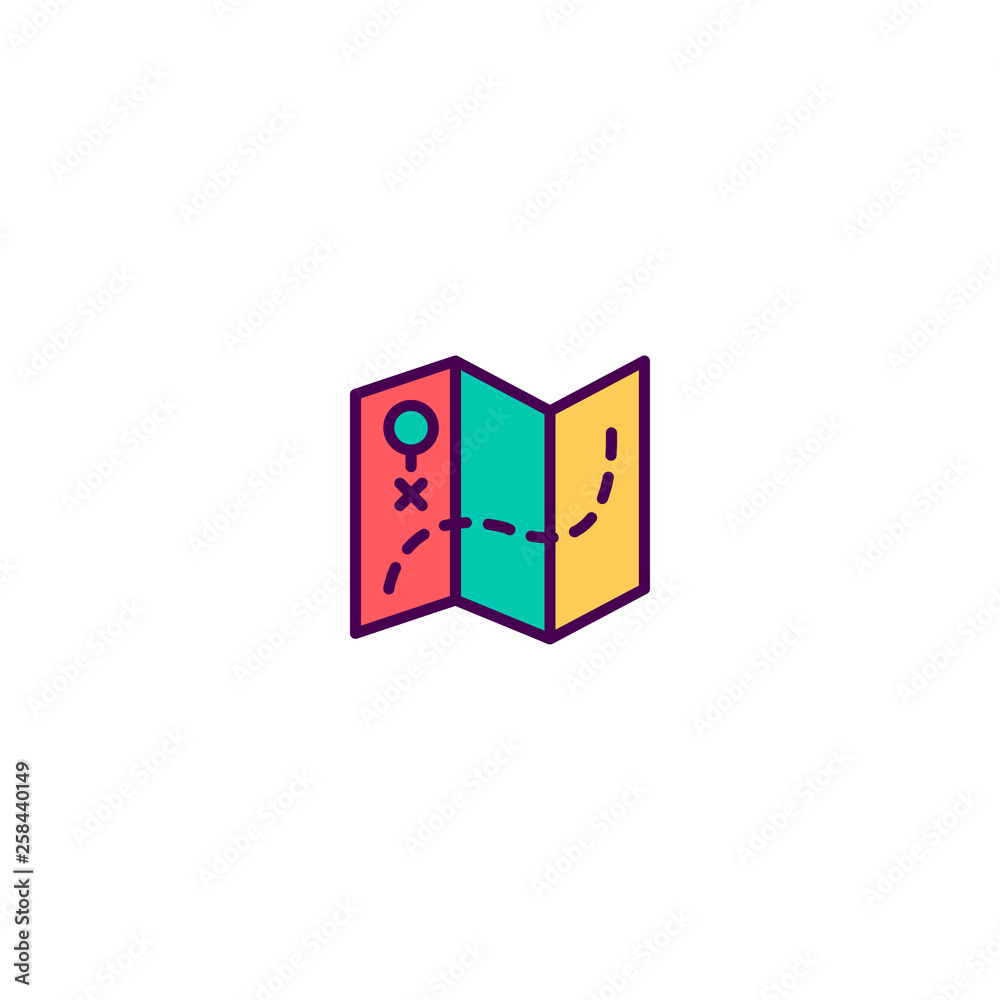Map icon design. Essential icon vector design Map icon design. Essential icon vector design