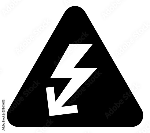 Electrical Shock Hazard Vector Icon