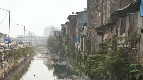 Dharavi slums in east Mumbai. Bandra District, Maharashtra, India. photo