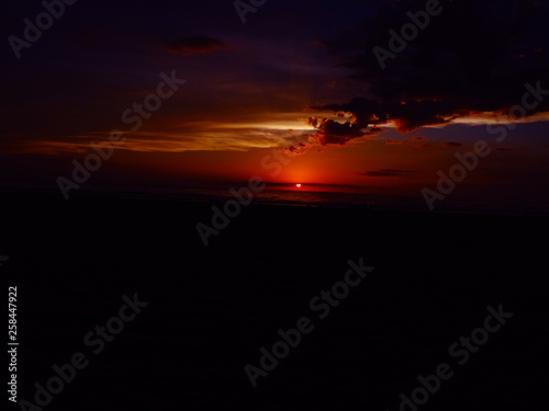 sunset at sea