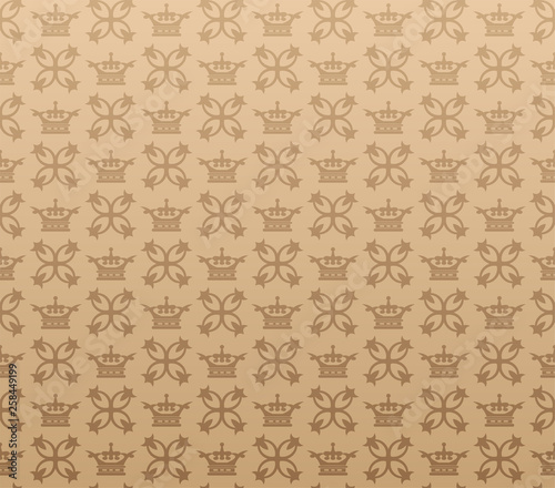 Brown wallpaper in retro style for your design
