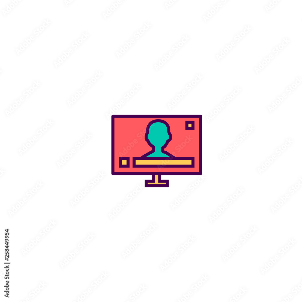 Television icon design. Essential icon vector design Television icon design. Essential icon vector design