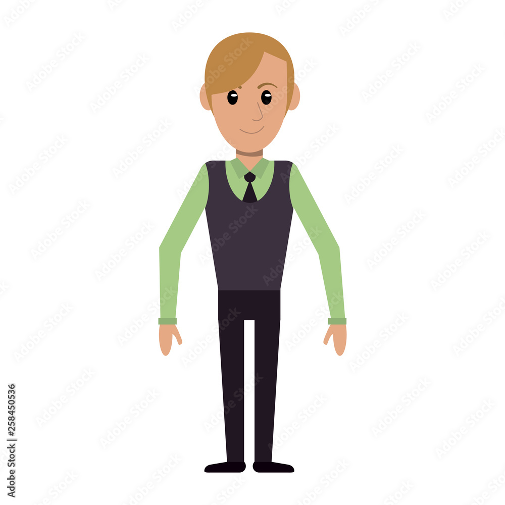 Man with elegant clothes cartoon Man with elegant clothes cartoon