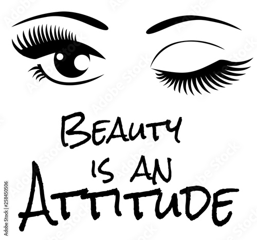 vector beauty is an attitude