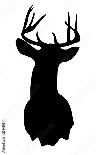 Vector Deer Head Silhouette