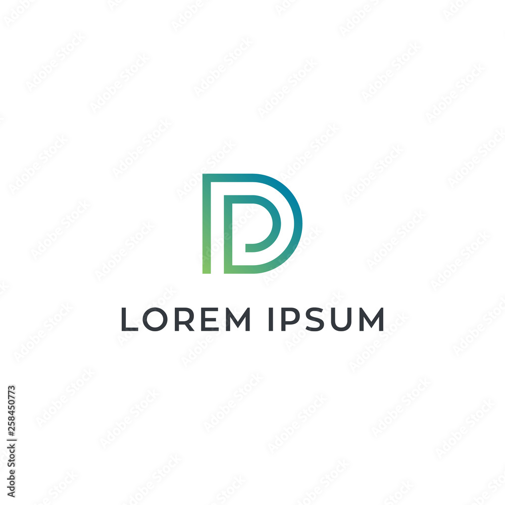 DP monogram logo design DP monogram logo design