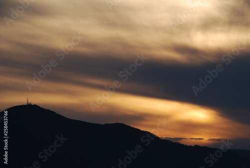 Sunset in the mountains