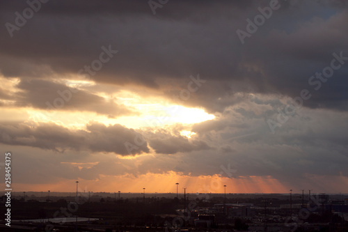 A crazy sunset in Israel Views of the Holy Land