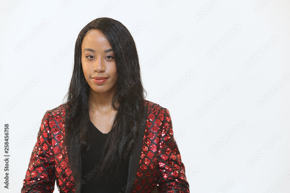 portrait of a young attractive multi ethnic female model portrait of a young attractive multi ethnic female model