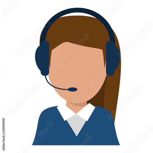 Call center agent operator avatar
