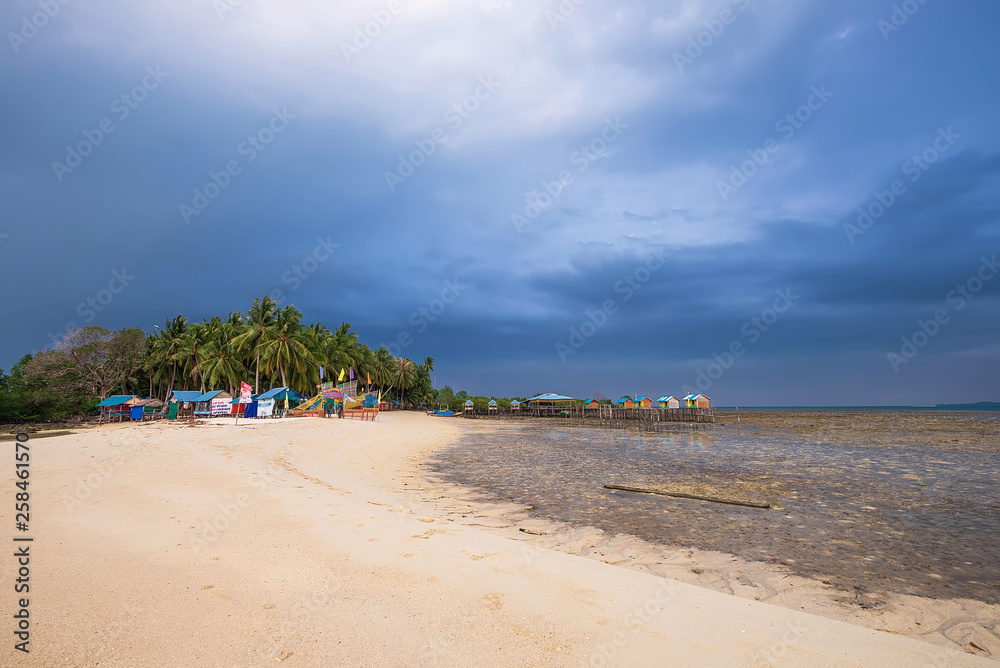 Wonderful beach  at  batam bintan indonesia