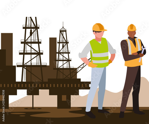 oil industry workers avatars characters