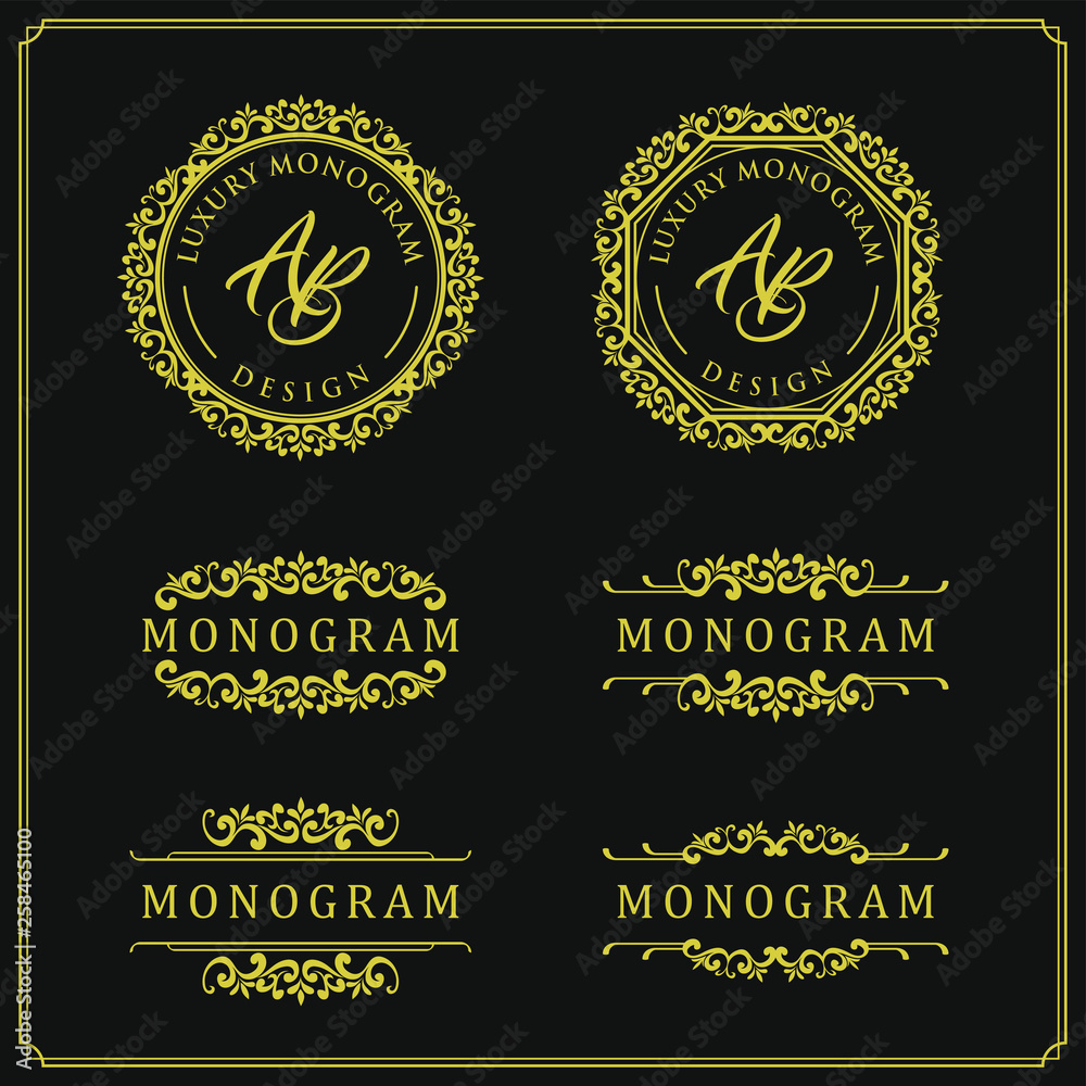 Obraz premium Luxury design set for wedding and decoration