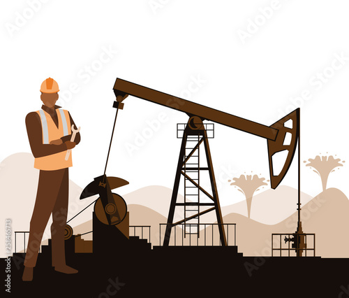 oil industry worker avatar character