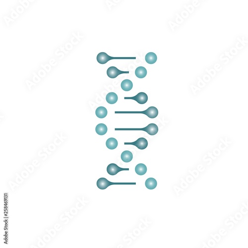 Chemistry code. Molecular concept of double helix of DNA. Research of genetic code 3d vector illustration