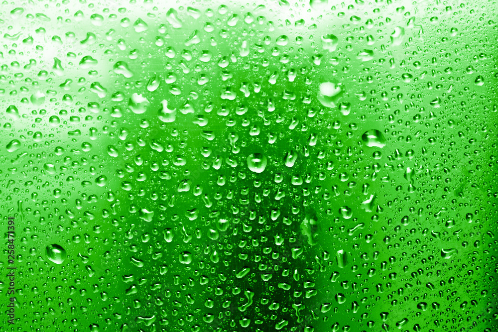 raindrops on glass, condensate 