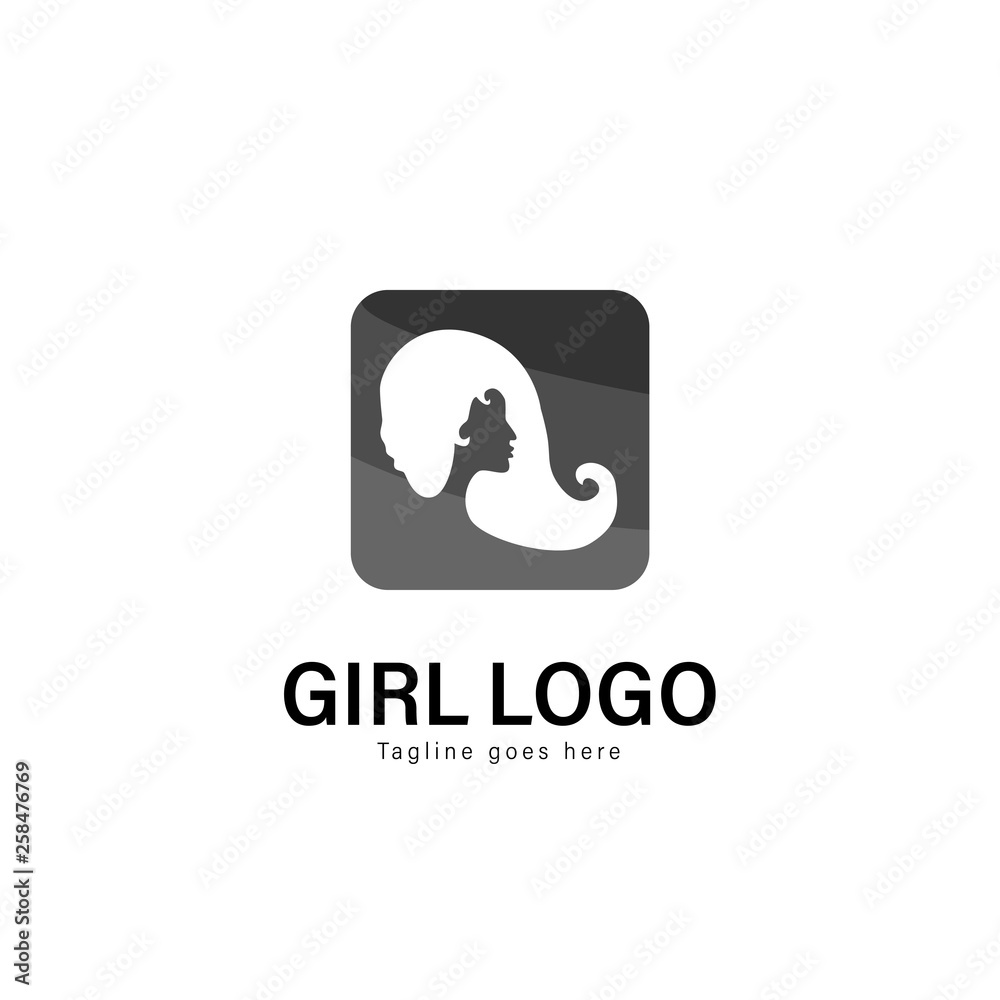 Beauty logo template design. Beauty logo with modern frame vector design