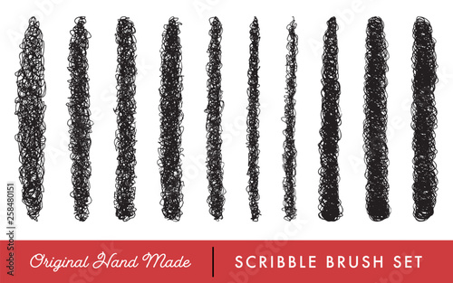 Handmade Scribble Brush Set for Texturing, Shading and Sketching