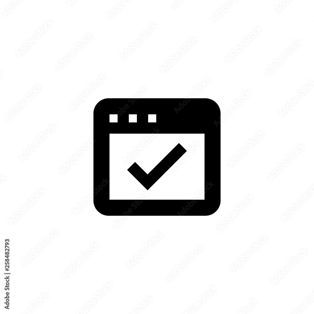 Online audit icon. Web page sign. Checklist symbol Online audit icon. Web page sign. Checklist symbol