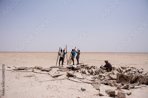 Job in Danakil salt tribe Afar