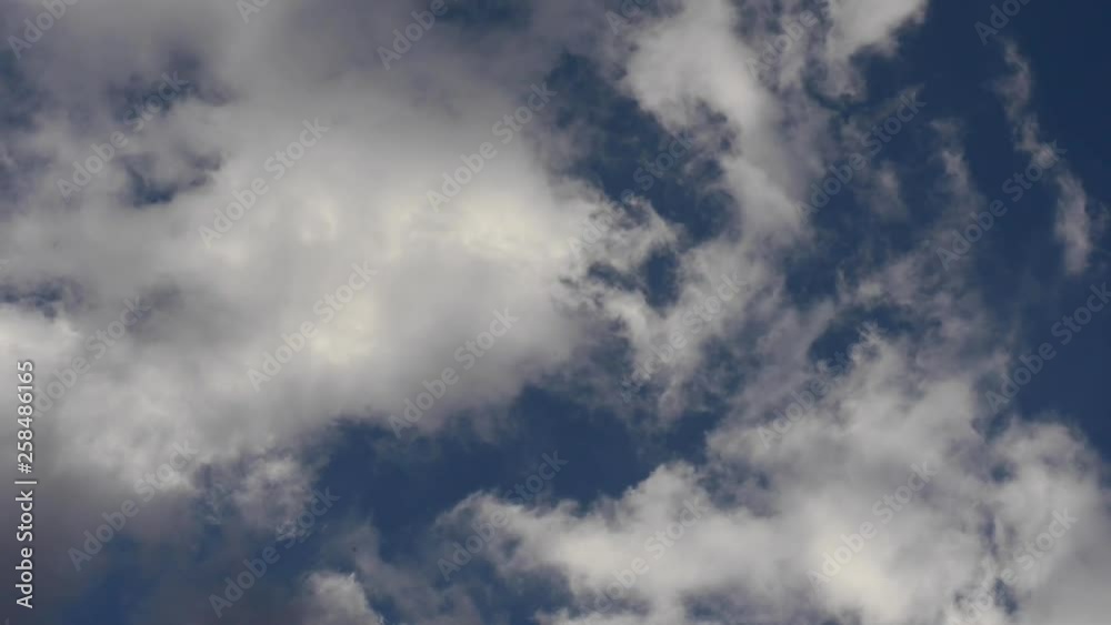 déplacement des nuages dans le ciel bleu déplacement des nuages dans le ciel bleu