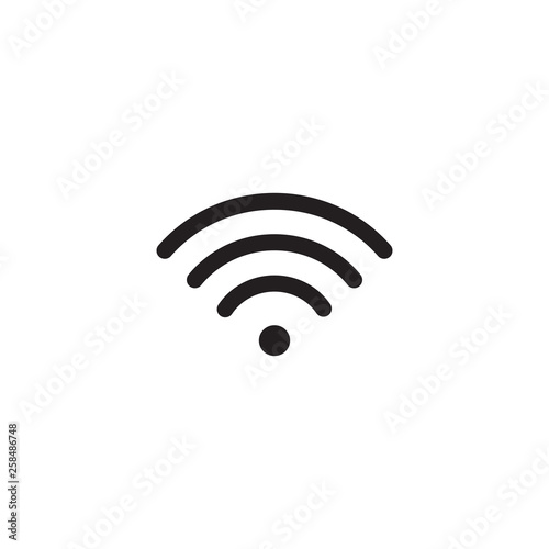 Wifi connection icon. Wireless network sign