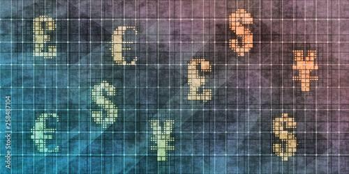 Currency Trading Grunge Wallpaper