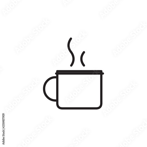 Coffee cup icon. Tea cup sign. Drink symbol