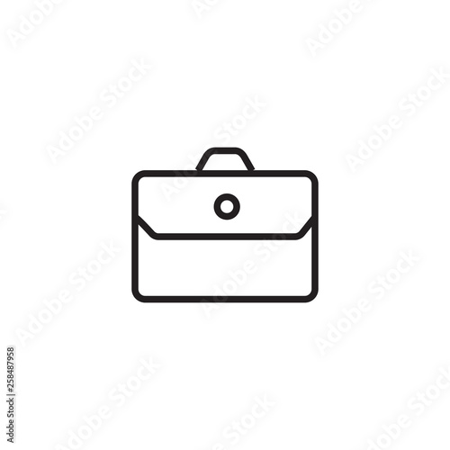 Job bag icon. Backpack sign