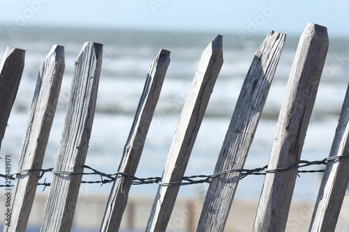 fence on the beach