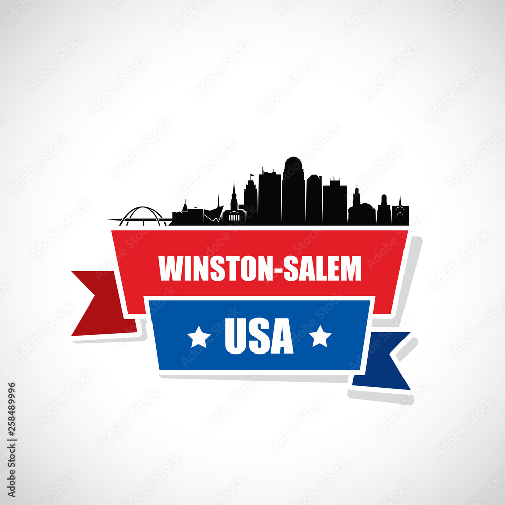Winston - Salem skyline - North Carolina, United States of America, USA