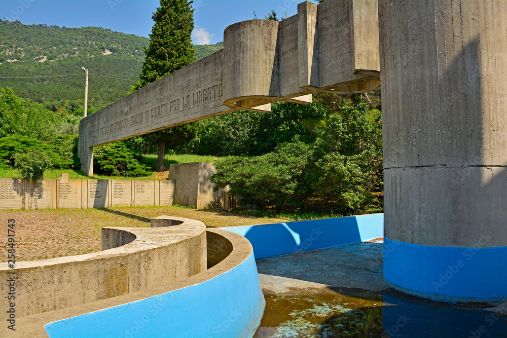 The Commemorative Park in San Dorligo Della Valle in Friuli Venezia Giulia, once park of Yugoslavia, commemorating those who died during the second world war