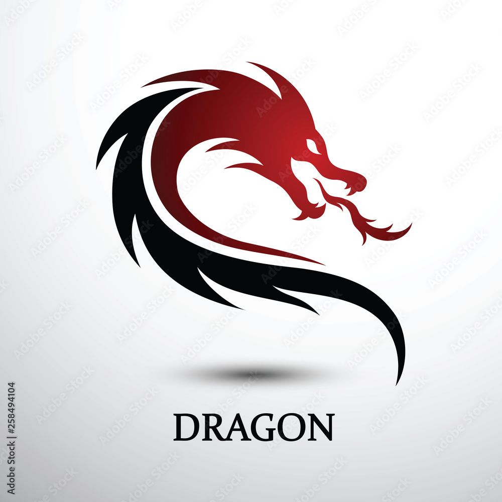 Chinese Dragon vector Stock Vector | Adobe Stock