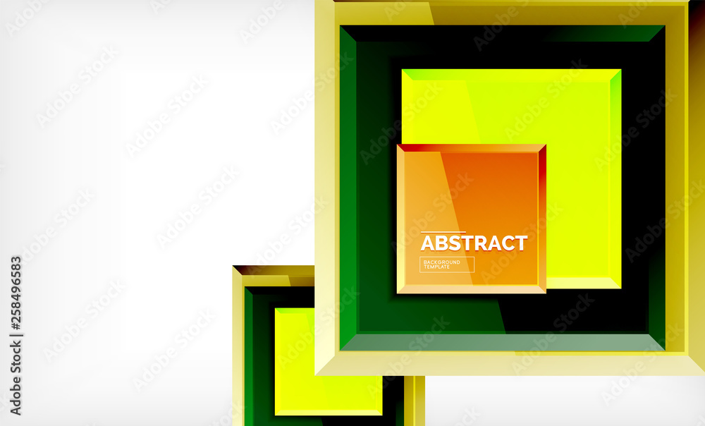 Geometric abstract background, modern square design Geometric abstract background, modern square design