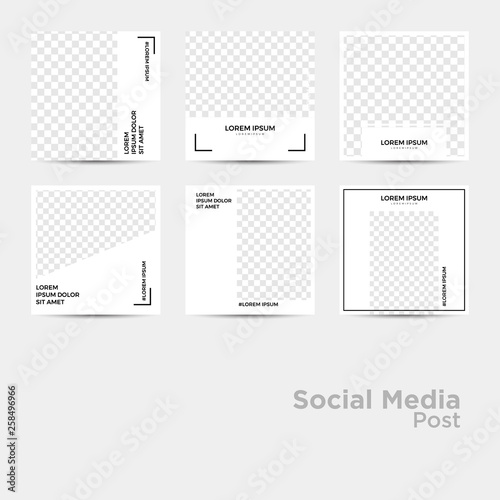Modern promotion square web banner for social media mobile apps. Elegant sale and discount promo backgrounds fo digital marketing