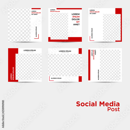 Modern promotion square web banner for social media mobile apps. Elegant sale and discount promo backgrounds fo digital marketing