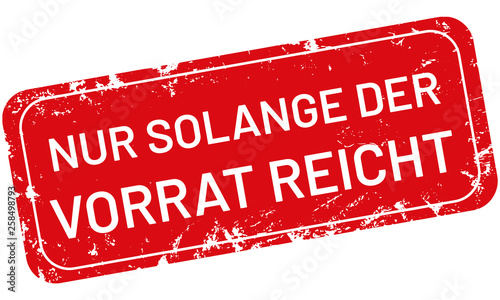 vector Stempel Nur solange der Vorrat reicht	