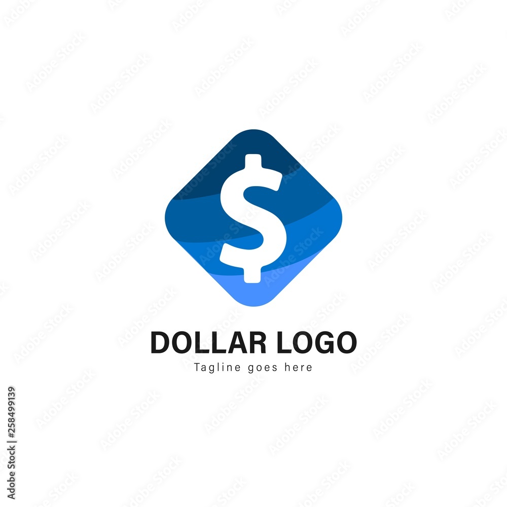 Money logo template design. Money logo with modern frame vector design Money logo template design. Money logo with modern frame vector design