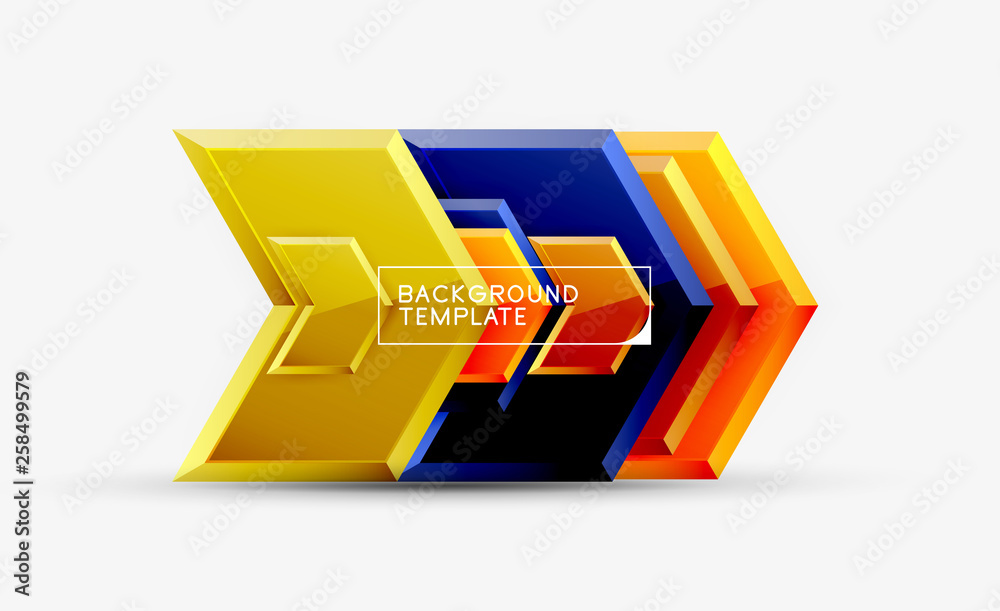 Abstract glossy techno arrows background Abstract glossy techno arrows background