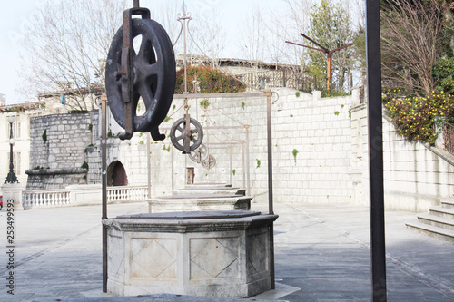 Five Wells Square (Trg 5 Bunara) in Zadar Croatia.